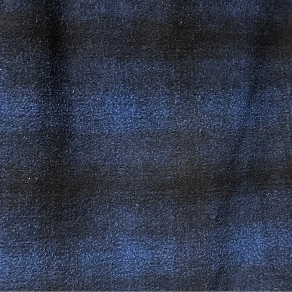 Loft Blue Black Buffalo Plaid Mini Skirt Women’s Size 0 Academia Western Fall - Picture 9 of 11